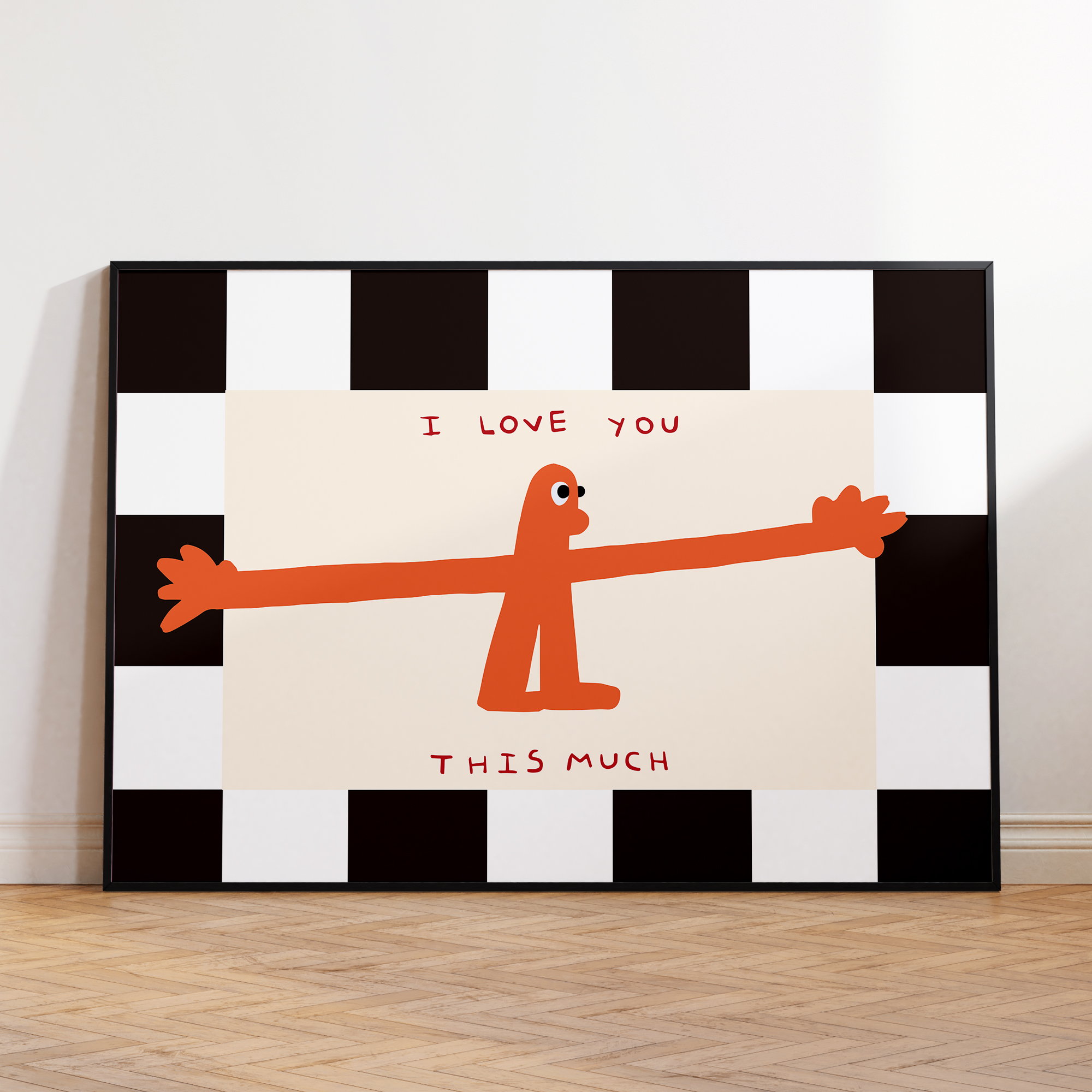 Interior Design Living Room - I Love You This Much Quote