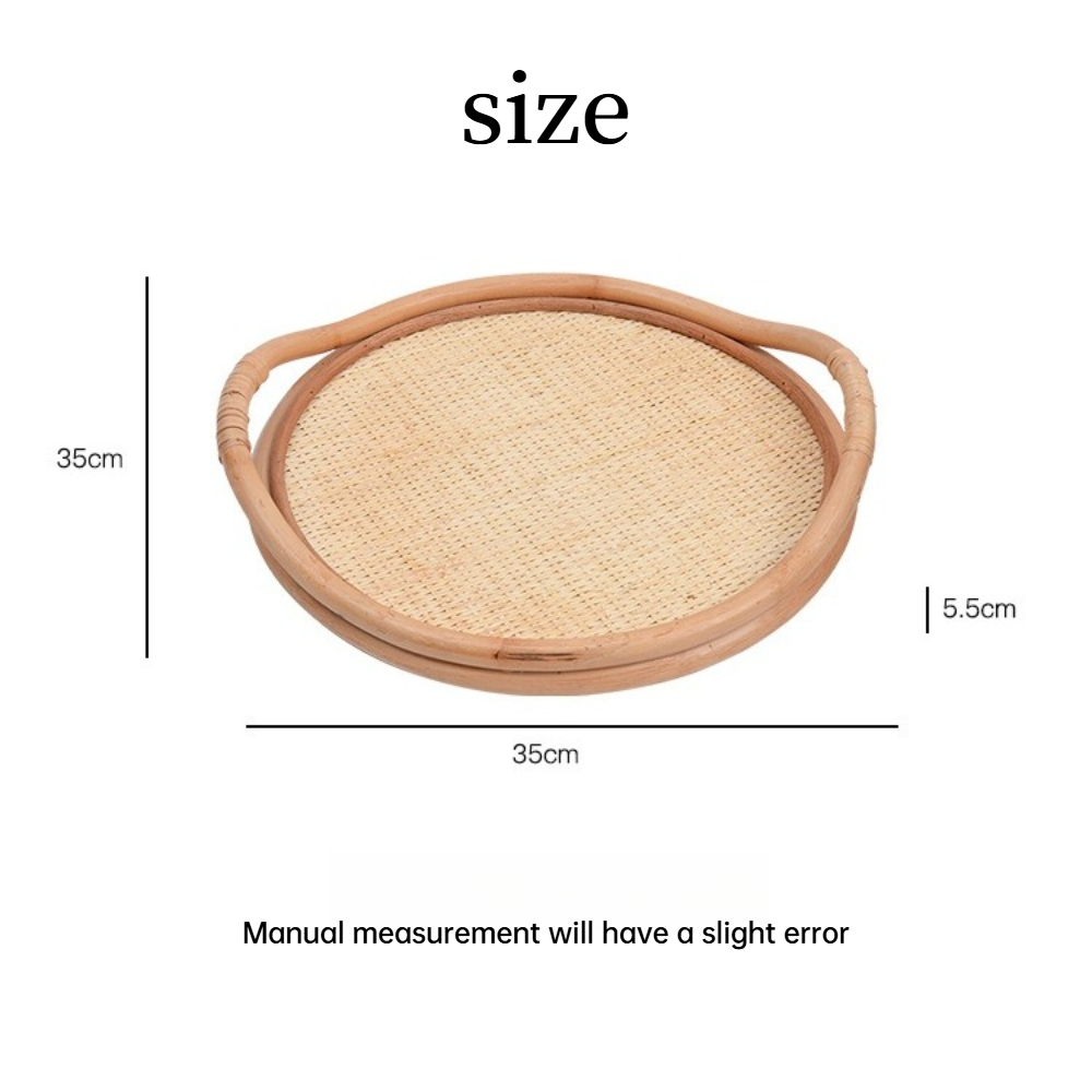 Natural Rattan Woven Tray, Sto - Rattan Tray Handle 评论和价格