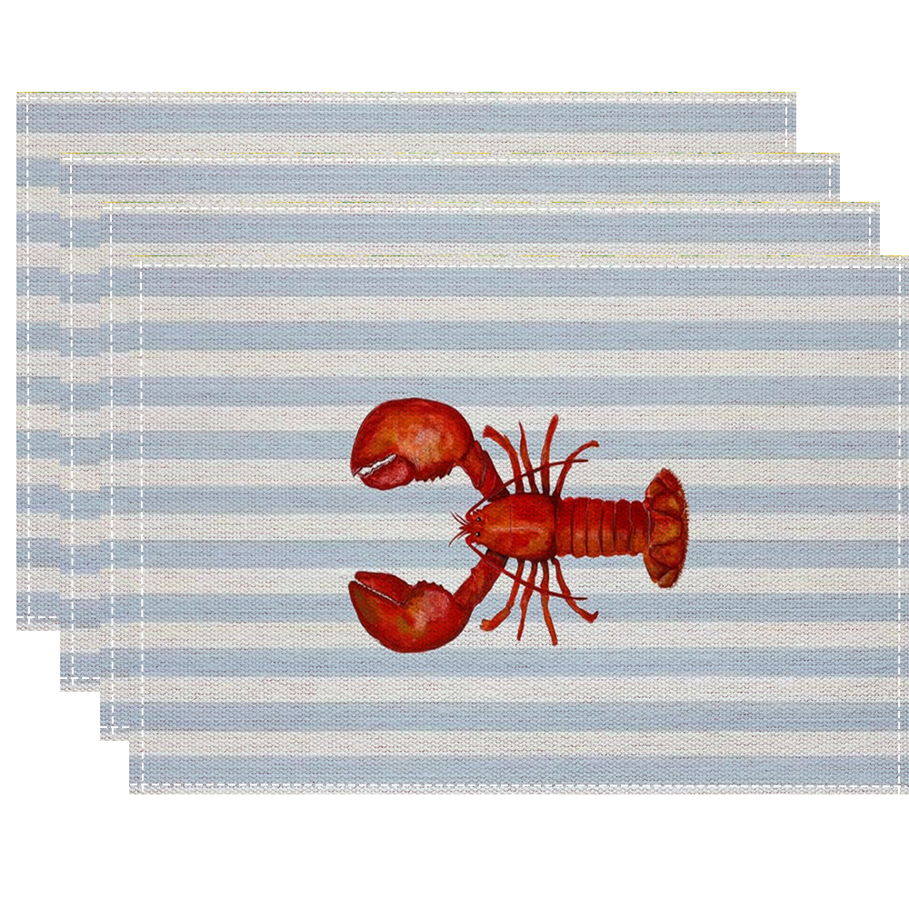 Vibrant Marine Art Placemats W - Interior Design News 评论和价格