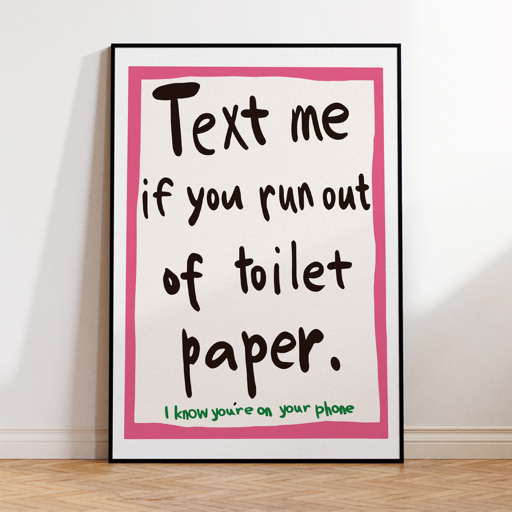 Modern Text Me If You Run Out  - Interior Design Living Room 评论和价格