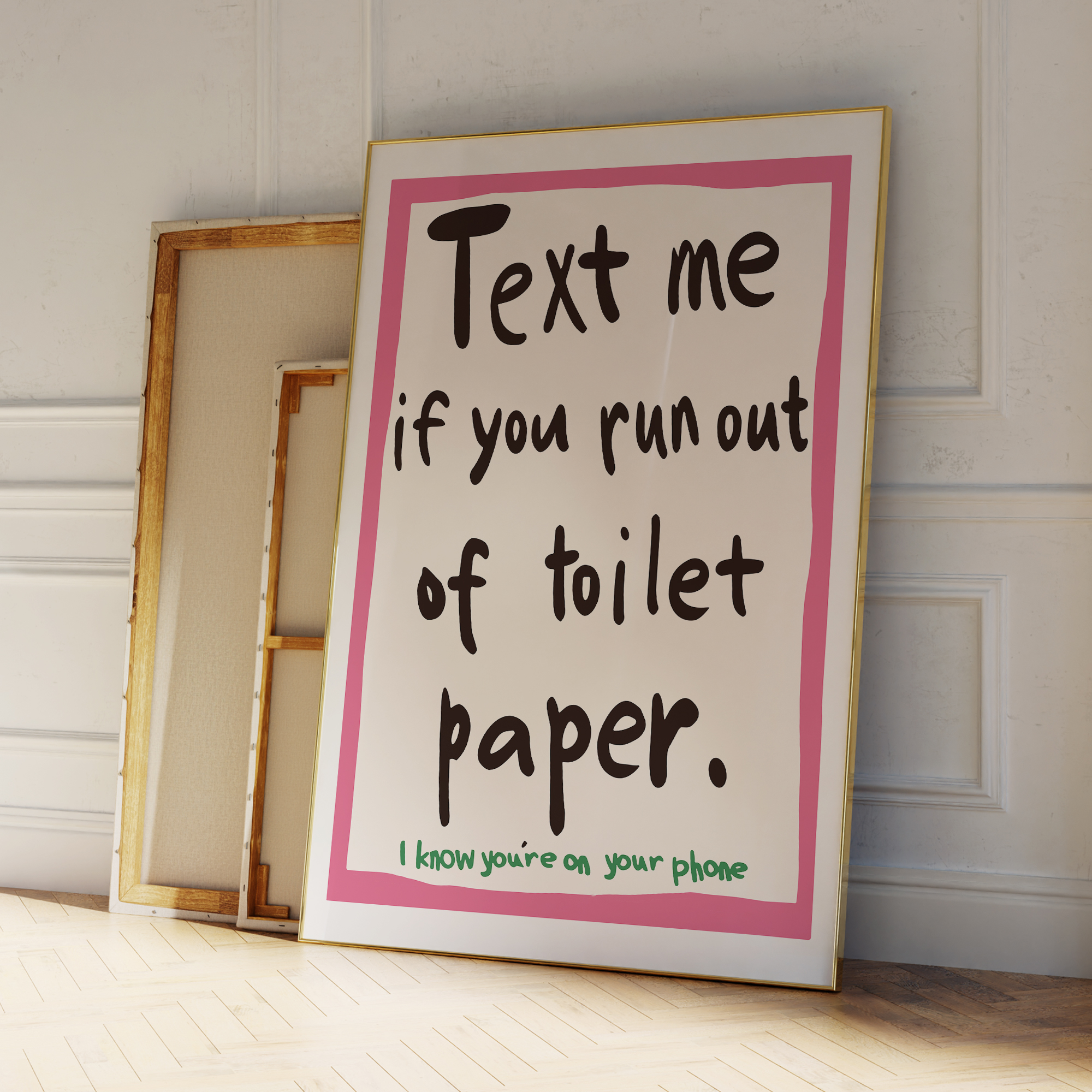 Modern Text Me If You Run Out  - Interior Design Living Room 评论和价格