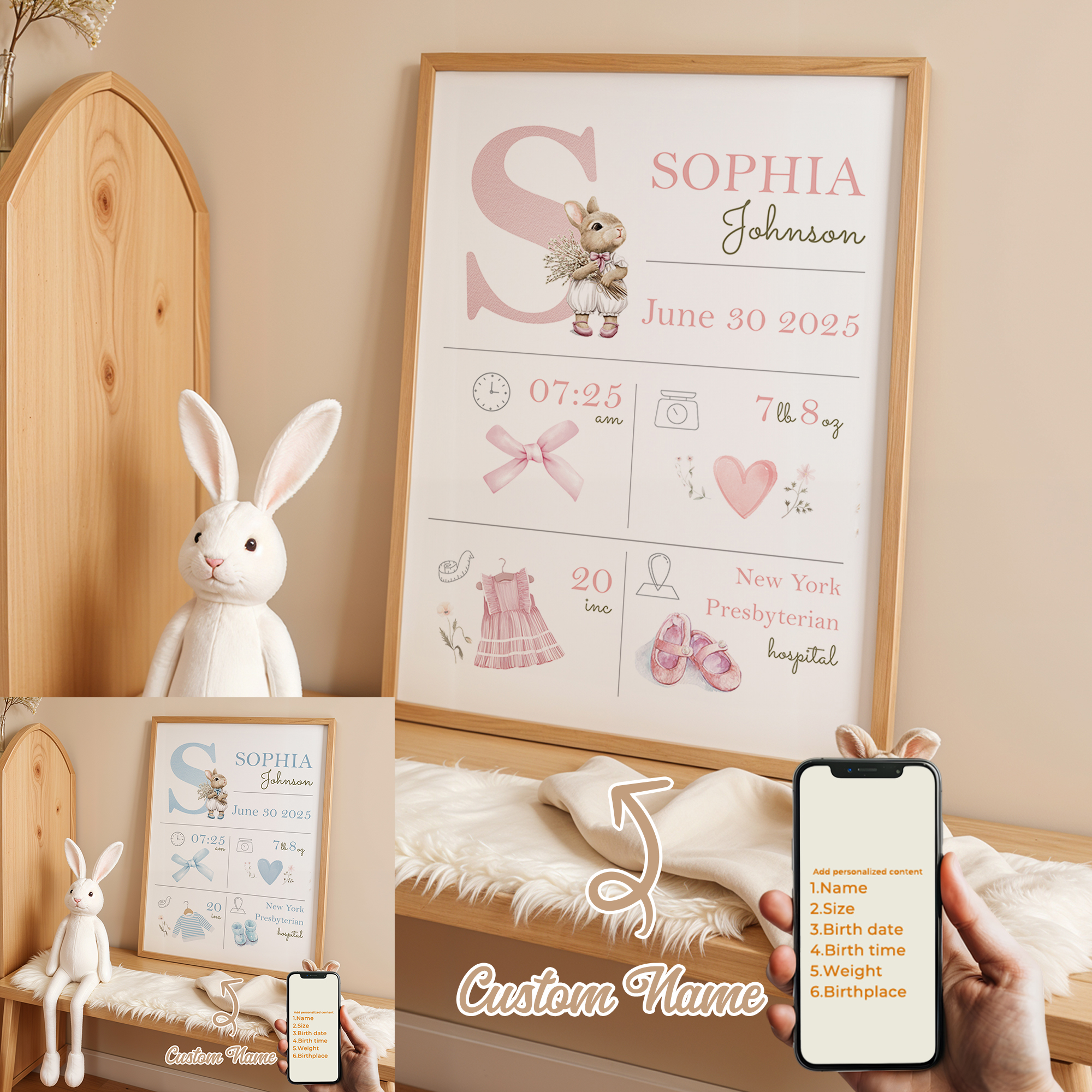 Personalized Custom Name Carto - Interior Design Living Room 评论和价格