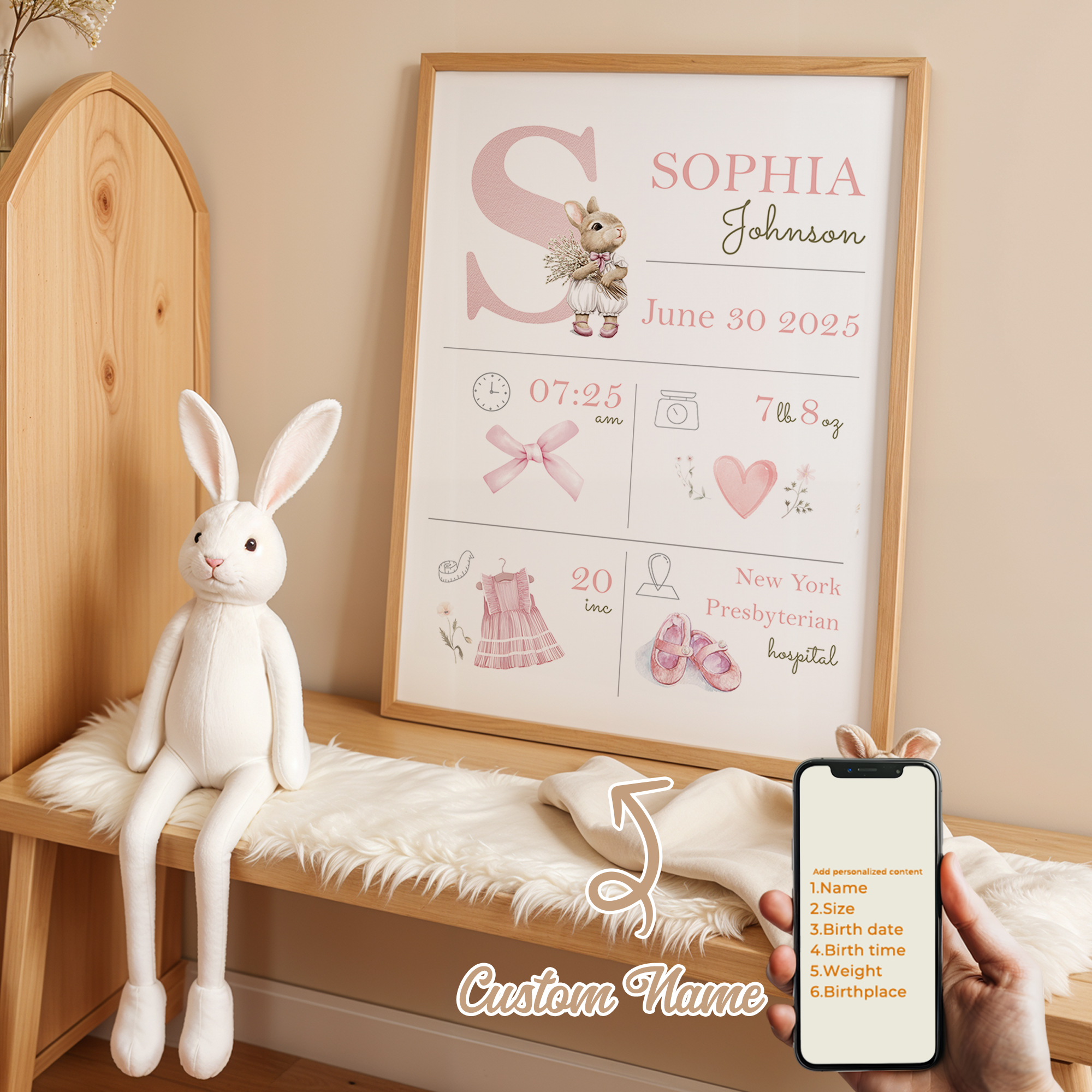 Personalized Custom Name Carto - Interior Design Living Room 评论和价格