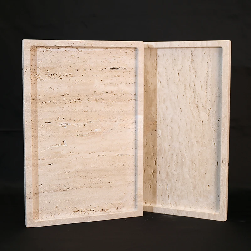 30x20x1.8cm Nature Marble Beig - Travertine Tray Oval 评论和价格