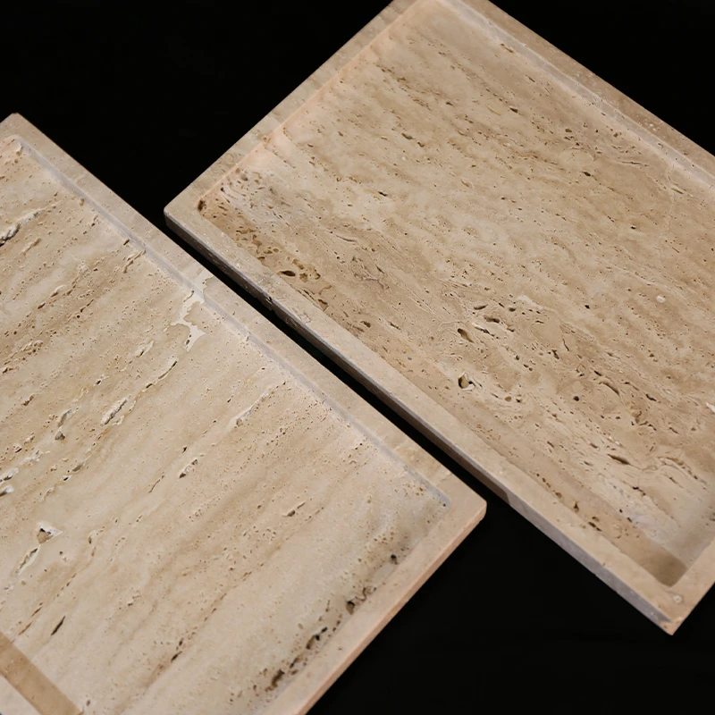 30x20x1.8cm Nature Marble Beig - Travertine Tray Oval 评论和价格