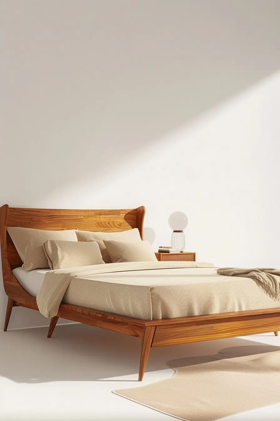 for King Size Bed Frame Custom - Interior Design Organic Modern 评论和价格