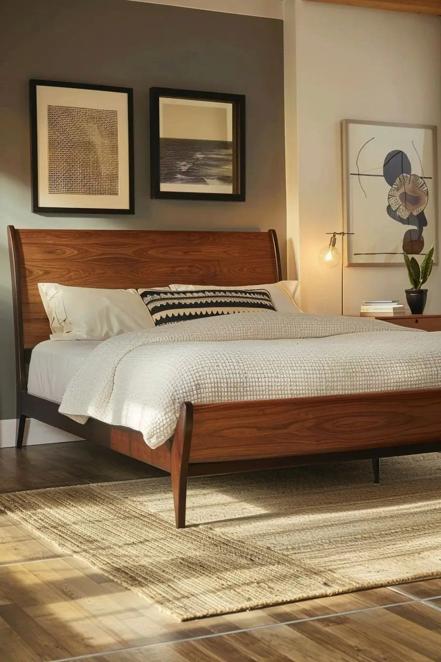 for King Size Bed Frame Custom - Interior Design Organic Modern 评论和价格
