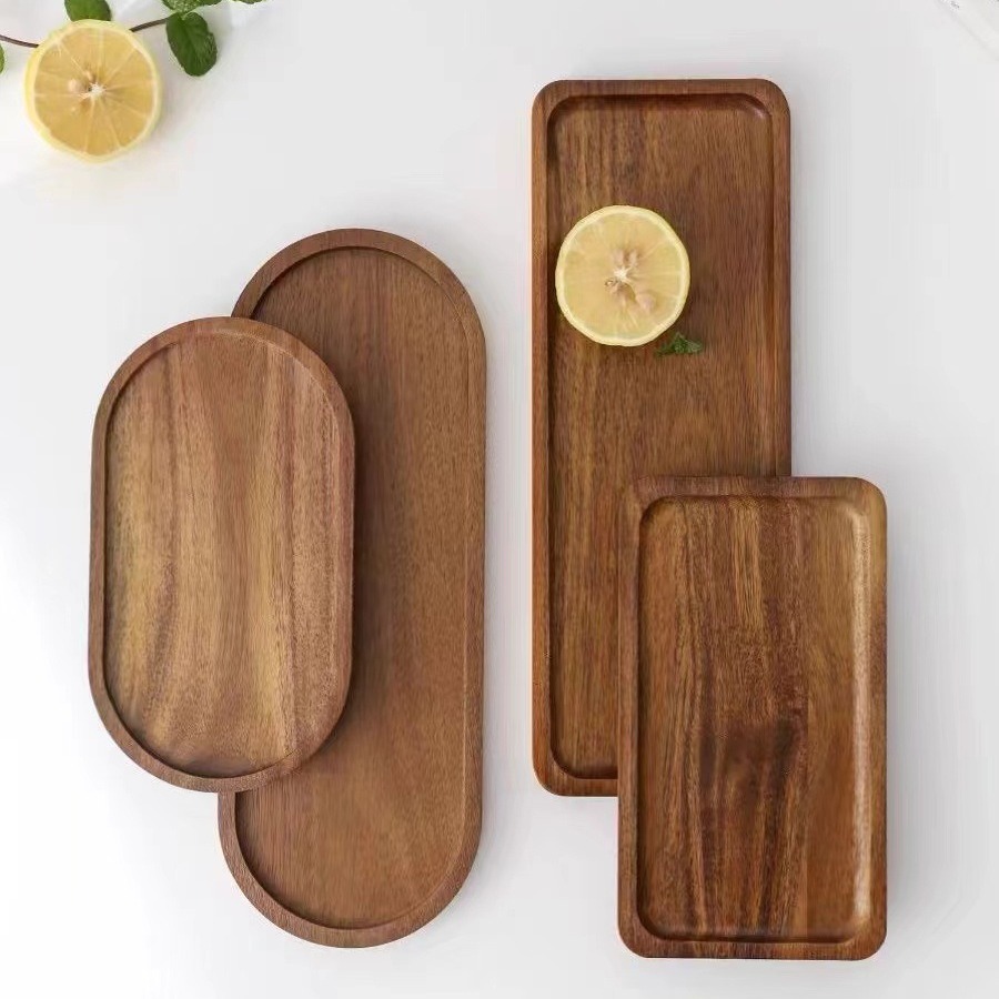 Solid Wooden Tray Rectangular  - Travertine Tray Oval 评论和价格
