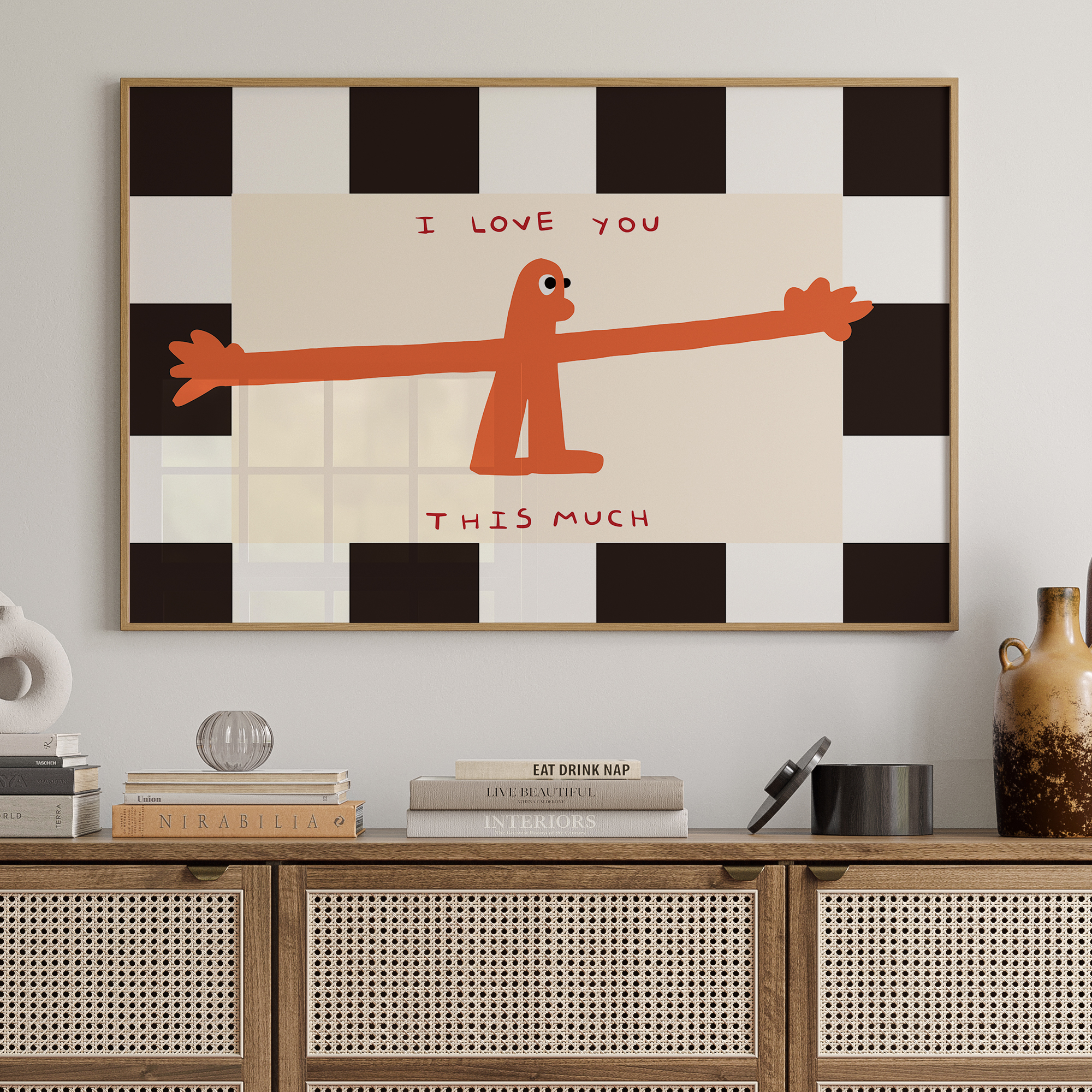 I Love You This Much Quote Wal - Interior Design Living Room 评论和价格