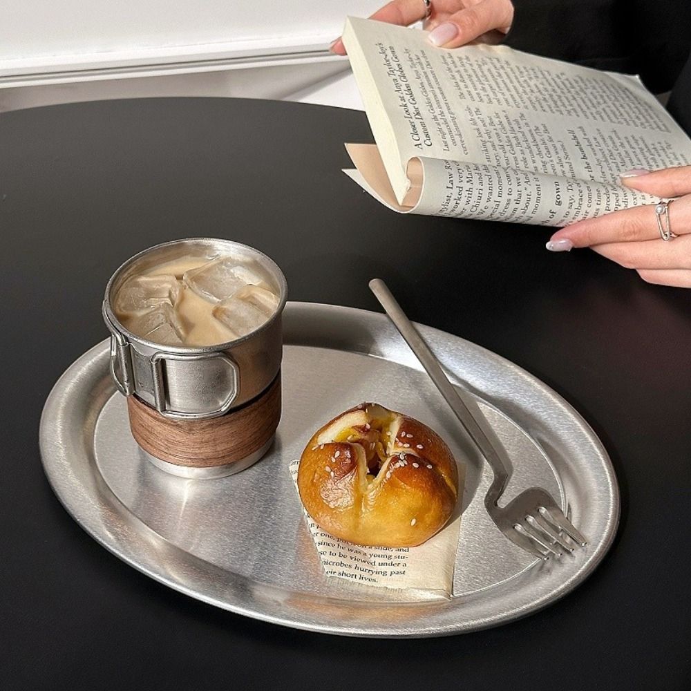 New Stainless Steel Cake Tray  - Travertine Tray Oval 评论和价格