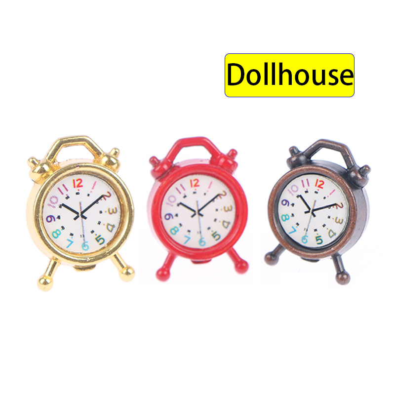 1PC 1:12 Scale Alarm Clock Dol - Interior Design Living Room 评论和价格