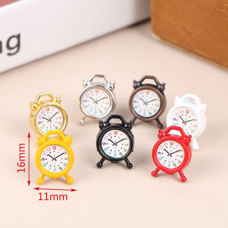 1PC 1:12 Scale Alarm Clock Dol - Interior Design Living Room 评论和价格
