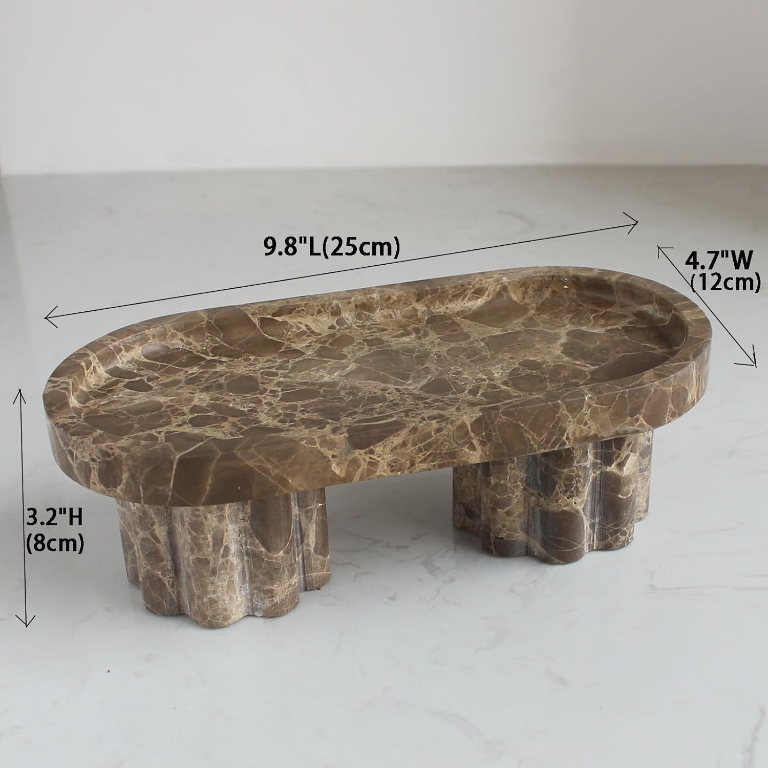Natural Travertine Marble Oval - Travertine Tray Oval 评论和价格