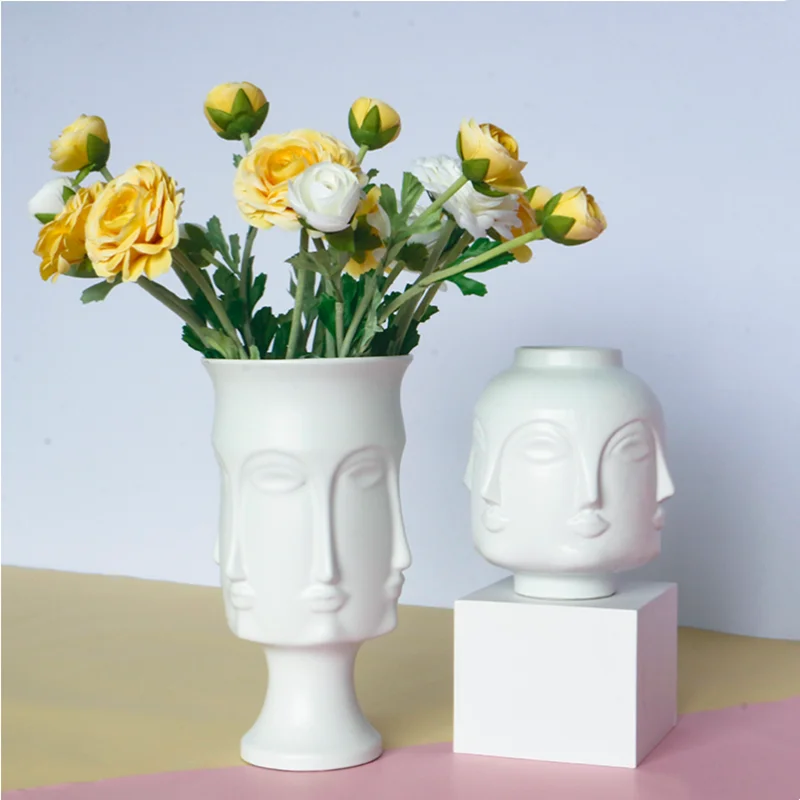 Scandinavian White Ceramic Vas - Interior Design Scandinavian 评论和价格