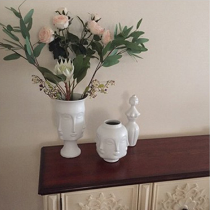 Scandinavian White Ceramic Vas - Interior Design Scandinavian 评论和价格