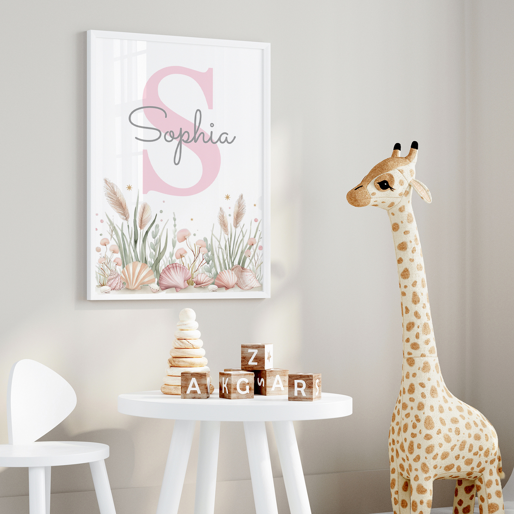 3pcs Personalized Custom Name  - Interior Design Living Room 评论和价格