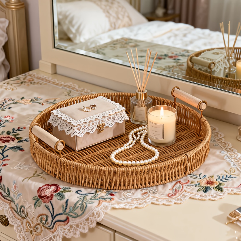 Spring Picnic Set with a Ratta - Rattan Tray Handle 评论和价格