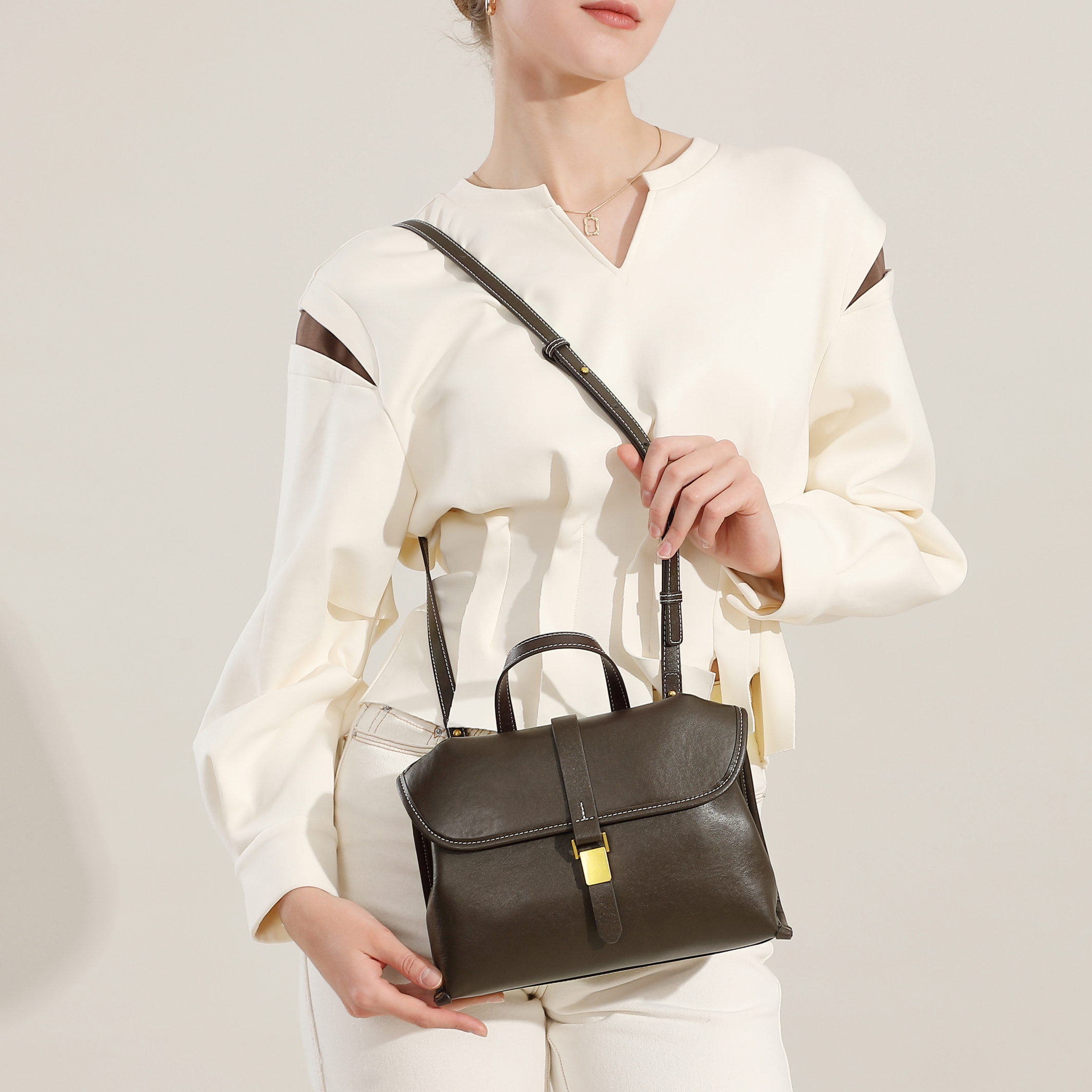 Genuine Leather Women's Handba - Interior Design Trends 2026 评论和价格