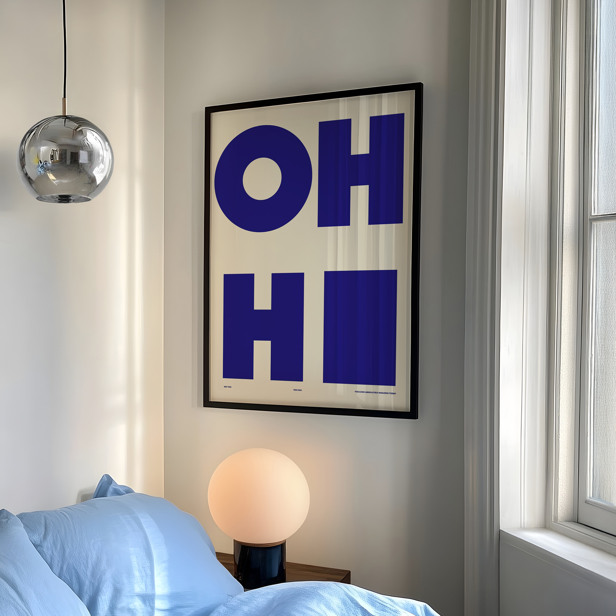 Modern,Minimalist OH HI Blue W - Interior Design Living Room 评论和价格