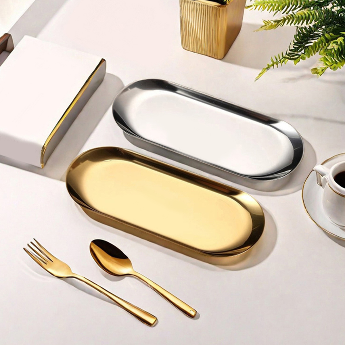 WORTHBUY Nordic Style Oval Ser - Travertine Tray Oval 评论和价格