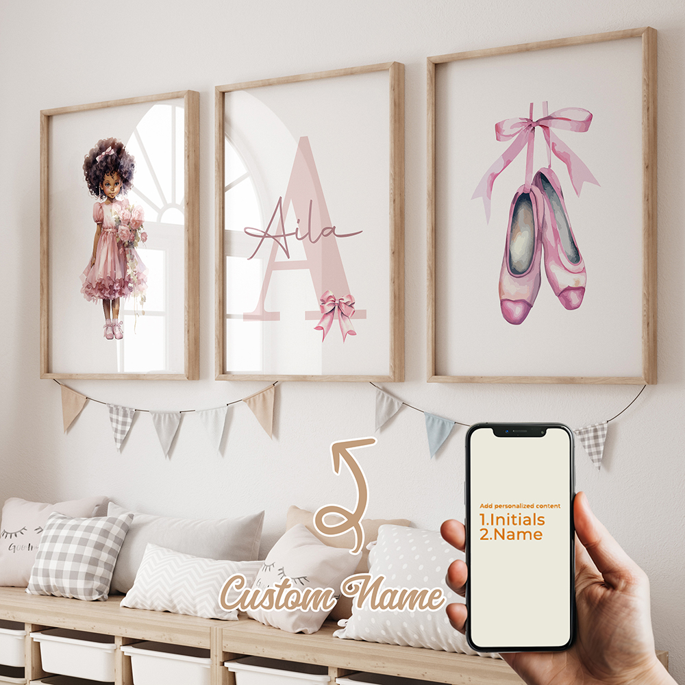 3pcs Personalized Custom Name  - Interior Design Living Room 评论和价格