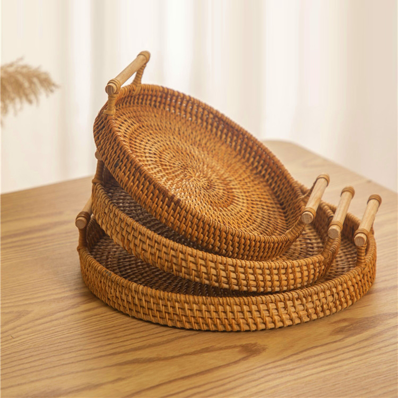 Rattan Strap Handle Storage Ba - Rattan Tray Handle 评论和价格