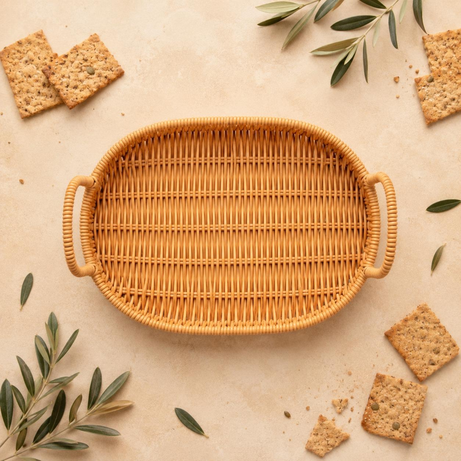 Woven Serving Tray Loop Handle - Rattan Tray Handle 评论和价格