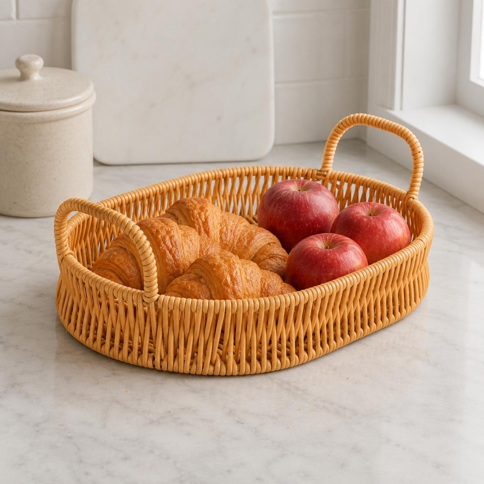 Woven Serving Tray Loop Handle - Rattan Tray Handle 评论和价格