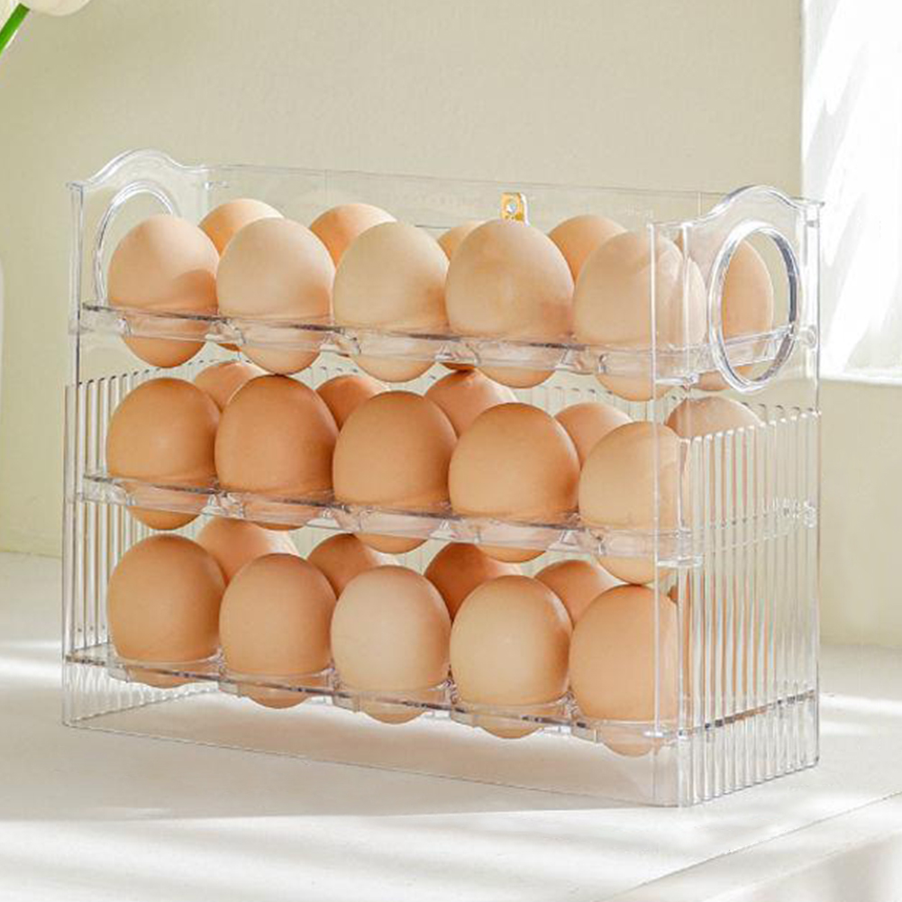 30 Grids Egg Storage Box Chick - Rattan Tray Handle 评论和价格