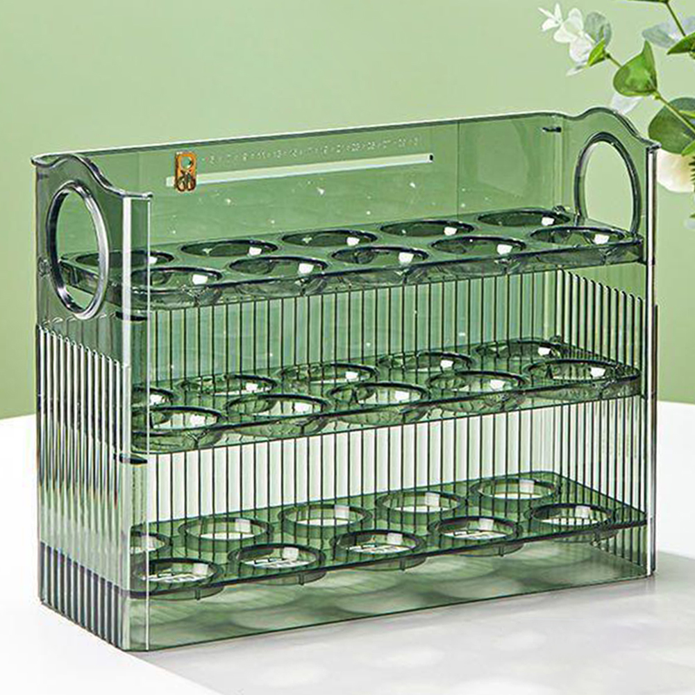 30 Grids Egg Storage Box Chick - Rattan Tray Handle 评论和价格