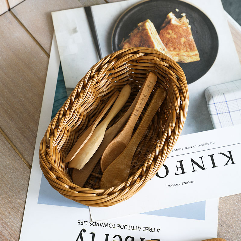 Oval Rattan Woven Storage Bask - Travertine Tray Oval 评论和价格