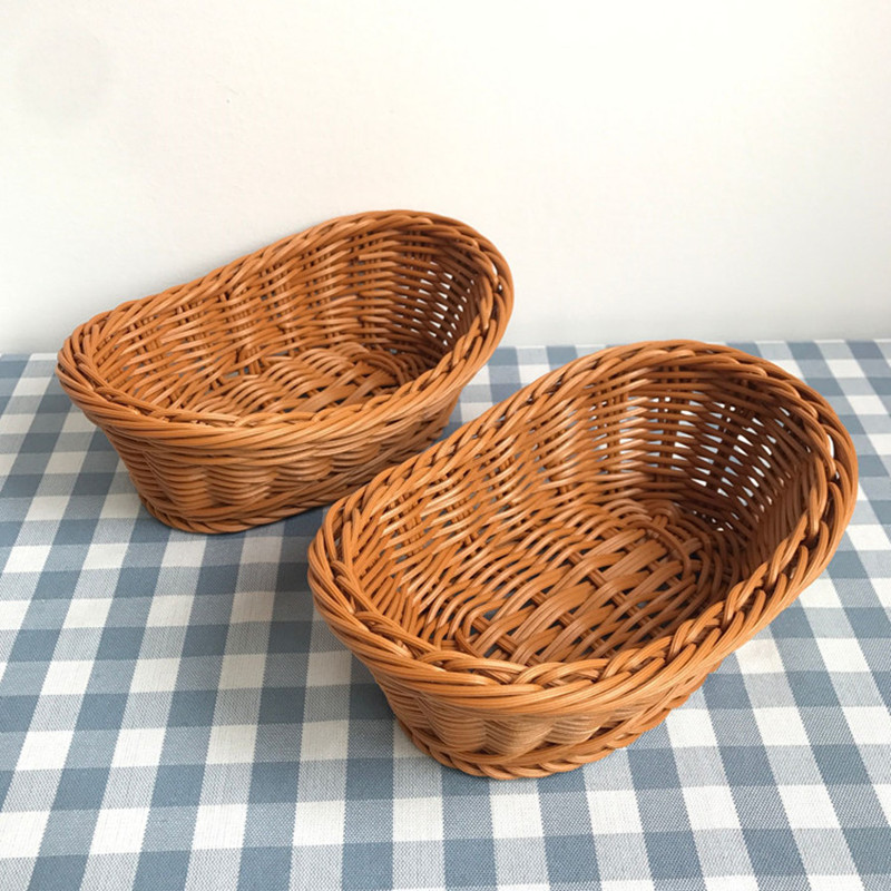 Oval Rattan Woven Storage Bask - Travertine Tray Oval 评论和价格