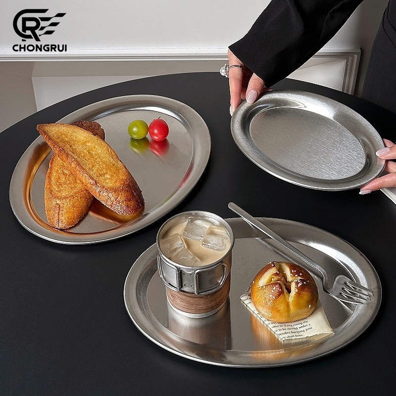 Stainless Steel Oval Plate Kor - Travertine Tray Oval 评论和价格