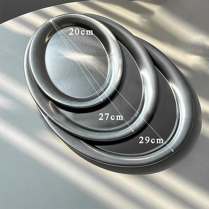 Stainless Steel Oval Plate Kor - Travertine Tray Oval 评论和价格