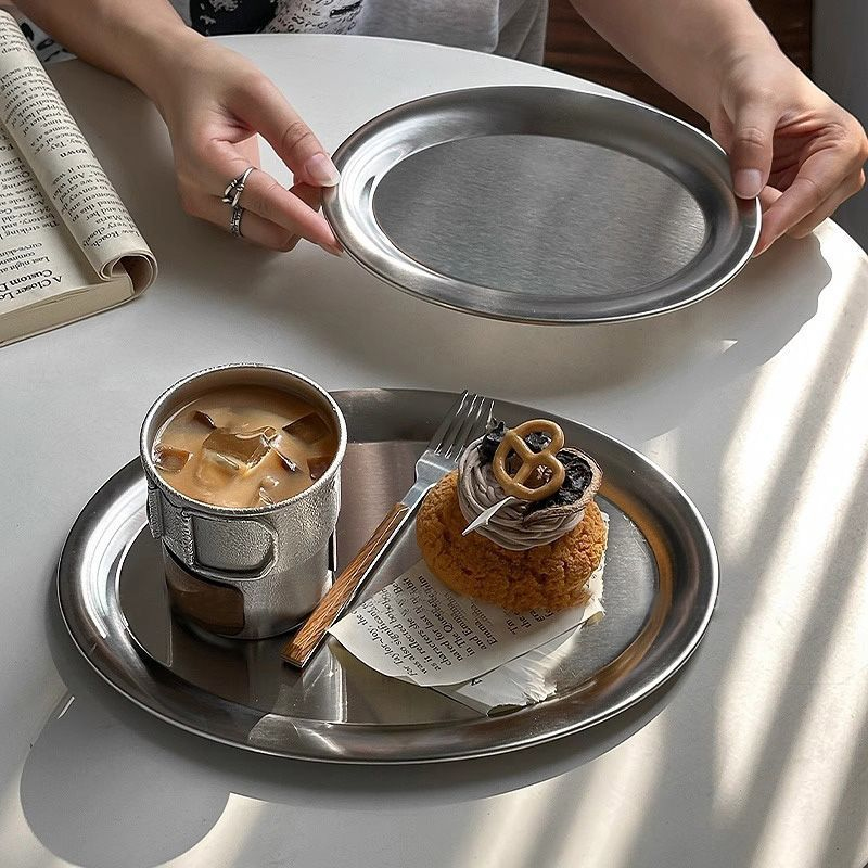 Stainless Steel Oval Plate Kor - Travertine Tray Oval 评论和价格