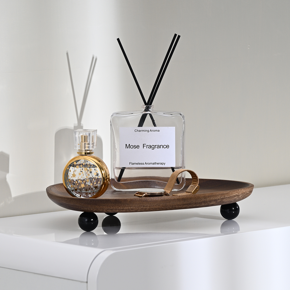 Wooden Oval Irregular Tray, Mu - Travertine Tray Oval 评论和价格