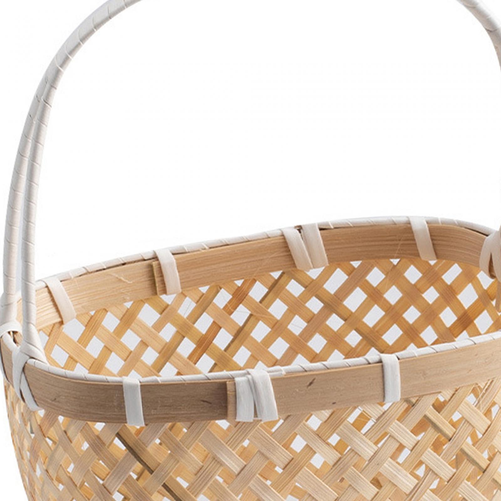 Multipurpose Woven Basket with - Rattan Tray Handle 评论和价格