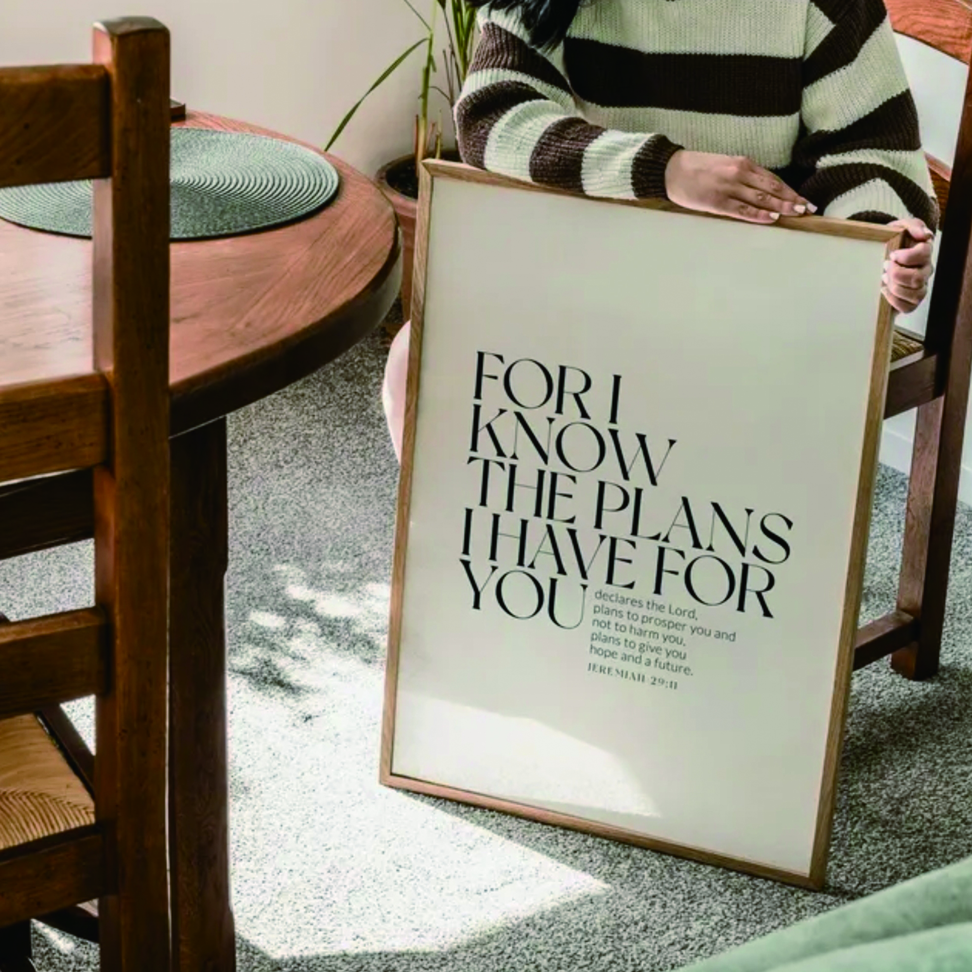 Bible Jeremiah 29:11Christian  - Interior Design Living Room 评论和价格