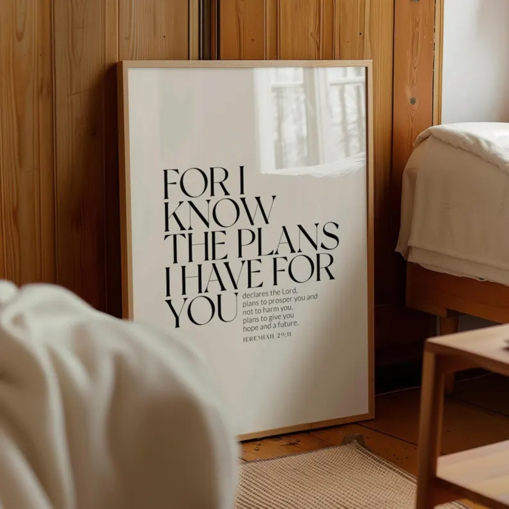 Bible Jeremiah 29:11Christian  - Interior Design Living Room 评论和价格