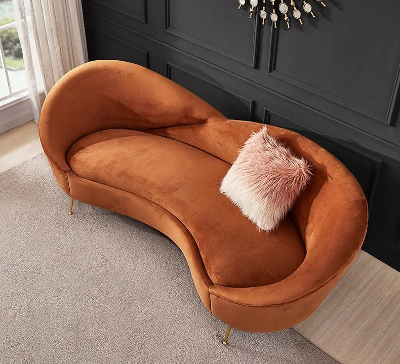 -Light Luxury Fabric 3-seat So - Interior Design Organic Modern 评论和价格