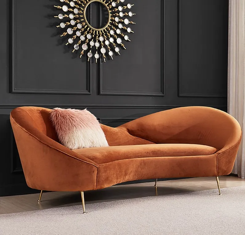 -Light Luxury Fabric 3-seat So - Interior Design Organic Modern 评论和价格