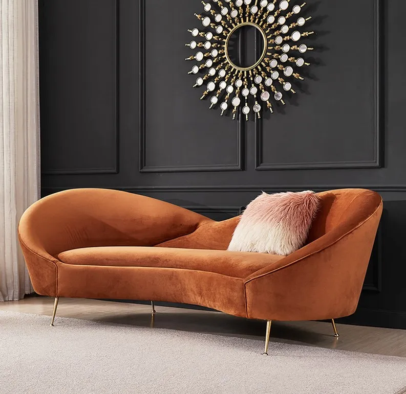 -Light Luxury Fabric 3-seat So - Interior Design Organic Modern 评论和价格